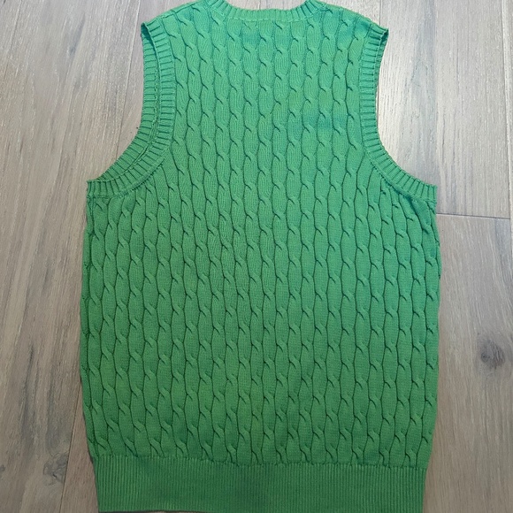 NWT Bobby Jones Collection Green Vest Size M Preppy ~ Colorful! - Picture 3 of 3